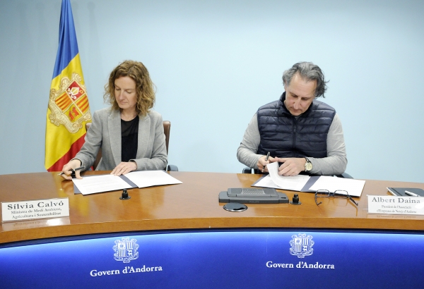 Signat el conveni amb el MI Govern d'Andorra